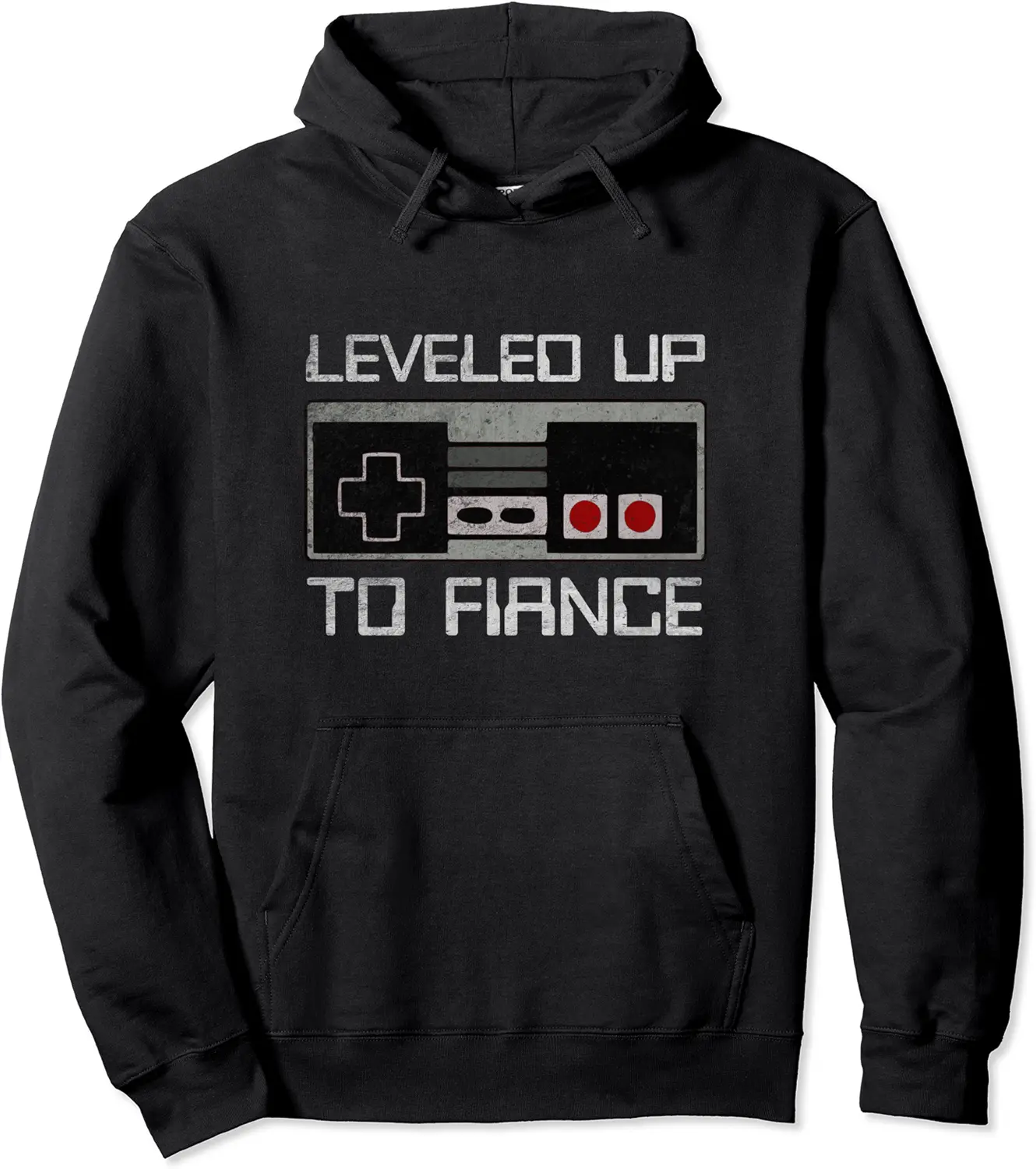 Mens Leveled up to Fiance Newly Engaged Just Engaged Couple Pullover Hoodie - Andrewzhang Shop 58B09PD5219Q