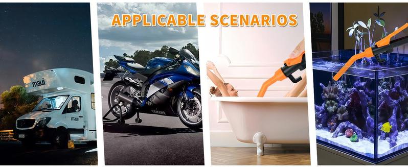 Cordless Fuel Transfer Pump for DeWalt 20V & Milwaukee 18V Batteries 2.4 GPM Portable Electric Gas Can Pump with 39'' Hose Adjustable Flow Control Cordless Operation