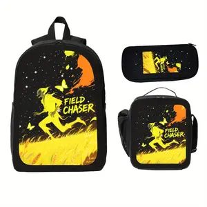 Field Chaser Large Capacity Backpack - Insulated Lunch Bag & Laptop Compartment, Vibrant Soccer Player Design, Lightweight Durable Fabric for School, Travel, Sports, Commuting - Ideal Gift for Holidays & Birthdays, Backpack for School, Sports Gear, Dynami