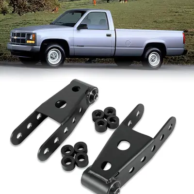 HD Suspension Lowering Drop Shackles For 2001-2010 Chevy/GMC 1500HD/2500HD/3500HD
