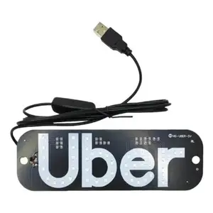 Share Light Sign APP for car, LED light windshield, green LED sign with suction cups for a better shared experience in the car.