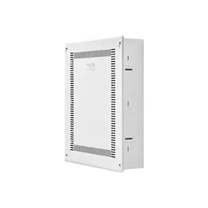 VEVOR 17-Inch Recessed In-Wall Structured Media Enclosure, Cold-Rolled Steel Wall-Mount Cable Management Kit with Cover, Cable Knockouts, Installation-Ready Organiser for TV Home Theater
