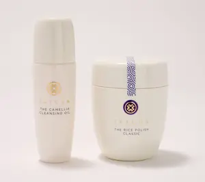 TATCHA Rice Polish & Travel Camellia Cleansing Oil 2pc Kit