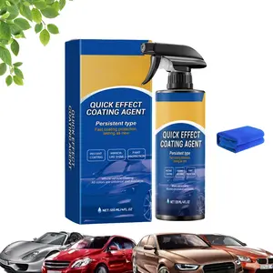 Quick Effect Coating Agent, Advanced Car Coating Spray, Coat Renewal Agent Spray, Multi - Functional Quickly Acting Coat Car Scratch Wax Polish Waterless Wash Easy to Use