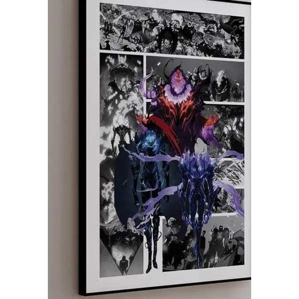Manga Poster - Shadow Army (Igris, Tusk & Beru) - Curated Manga Panels - Digital Print
