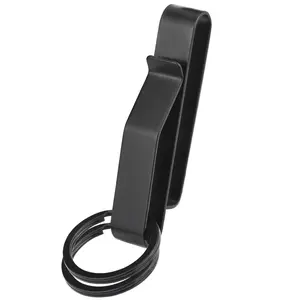 Duty Belt Key Holder, 1pc Belt Key Clip, Stainless Steel Stealth Belt Loop Key Ring Holder with Fits Max 2.25 Inch Belt