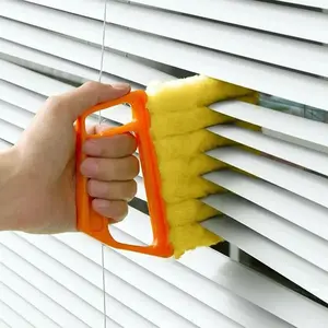 3 Count Multi-Purpose Cleaning Brush Kit - Window Blind Duster, Car Air Vent Cleaner & Household Handle Cleaning Hardware for Home & Auto