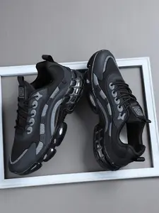 Trendy Men's Low-Top Sports Training Shoes, Lightweight Comfortable Design, Anti-Slip Bubble Sole, Ideal for Gym & Urban Exploration