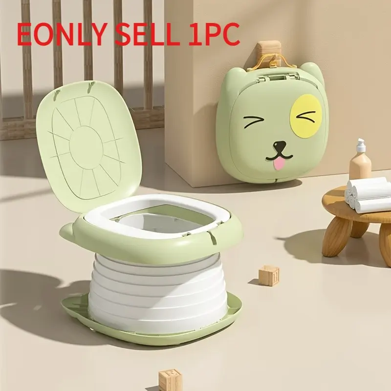 Children's car folding toilet outdoor camping emergency artifact travel small toilet out portable urinal Toddler Potty