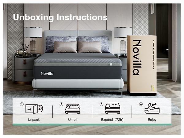 Gel Memory Foam Mattress for Cool Night & Fiberglass-Free,Full/Queen/KIng Size ,6/8/10/12/14 Inch Medium Firm in Box for Cool Sleep and Pressure Relief&Perfect Balance of Softness.mothersdaygift,SummerVibes Gel Memory Foam Mattress for Cool Night & Fiberglass-Free,Full/Queen/KIng Size ,6/8/10/12/14 Inch Medium Firm in Box for Cool Sleep and Pressure Relief&Perfect Balance of Softness.mothersdaygift,SummerVibes