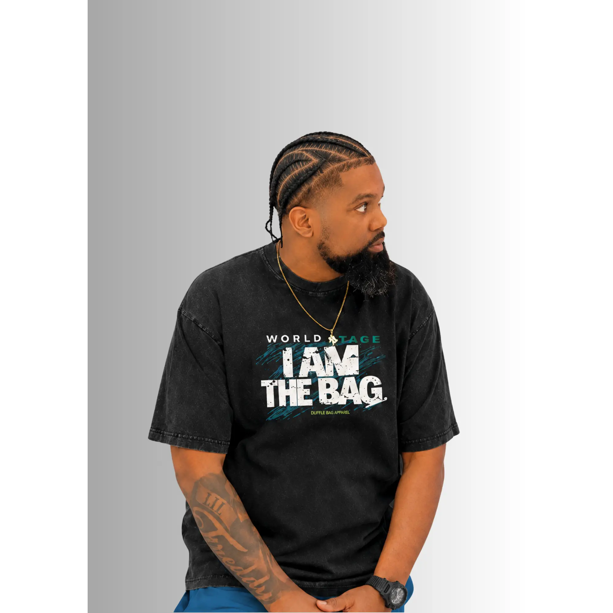 Duffle Bag Global Presence World Stage Premium Tee