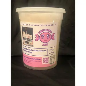 Birthday Cake Classic Cotton Candy 32 oz. Tub