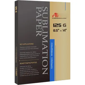 Sublimation Paper 8.5x14 Inches 110 Sheets ONLY Compatible with Sublimation Printer and Sublimation Ink 125g