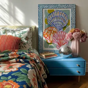 Seashell Wall Art Print: Coastal Beach House Decor