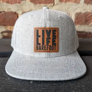 Kids' Trucker Hat, "Live life Barefoot" Design for Outdoor Nature Activities