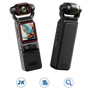 Vlogging Camera for Photography with 6X Zoom Anti-Shake Action Camera Wide Angle Lens 180° Rotating Head HD Pocket Camcorder for Snorkling,Surfing,Diving Night Vision Wireless Vlog Camera