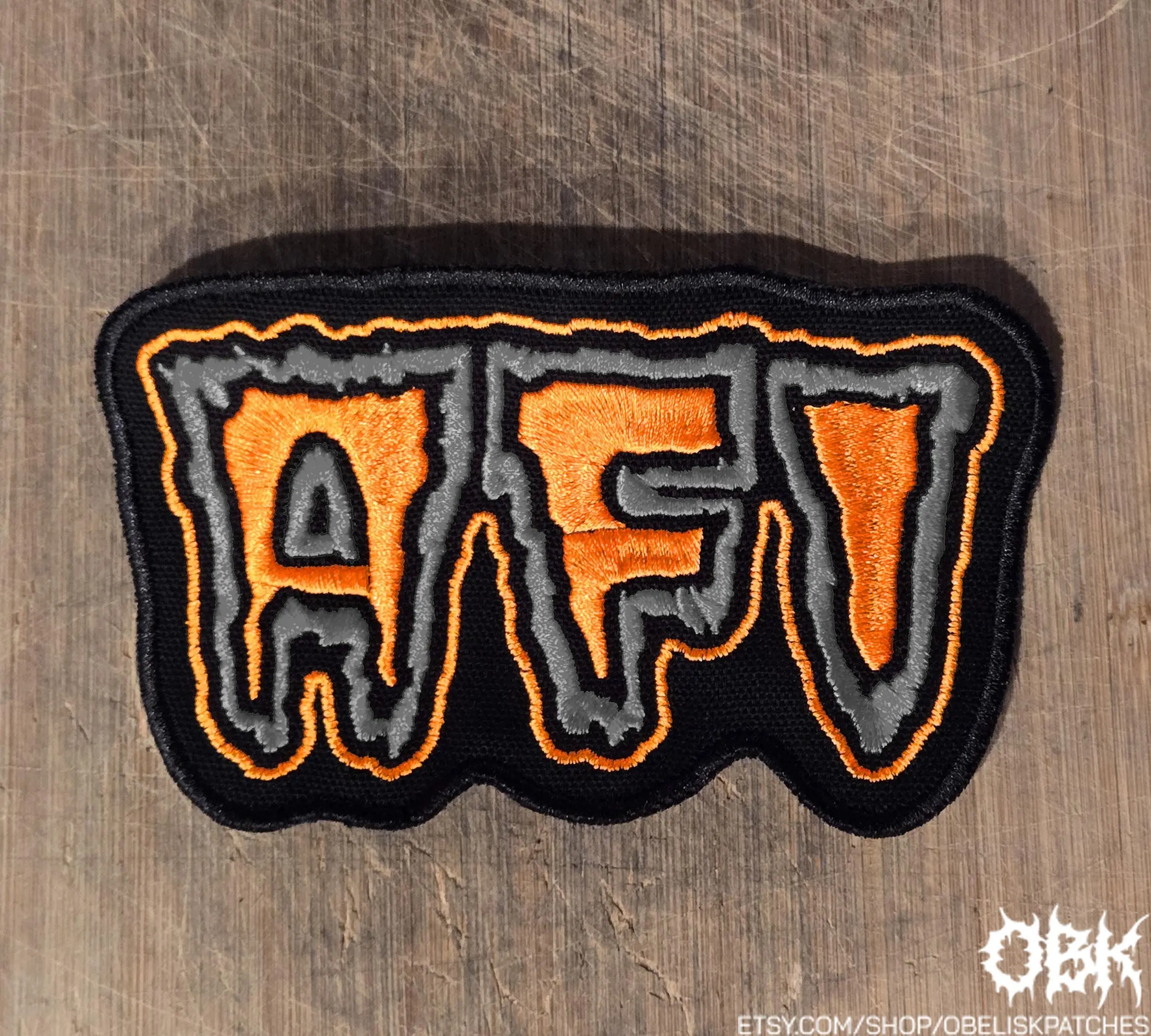 AFI Patch Embroidered Canvas Patch - Multiple Sizes, Iron On, Velcro for bags, clothing