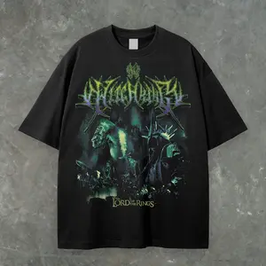 Witch King Shirt LOTR – Lord of the Rings Metal Band Style Tee, Nazgul Vintage Graphic T-Shirt, Black Unisex Tolkien Fan Gift - LOTR Tshirt