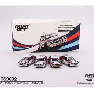 Mini GT 1:64 Lancia Delta HF Integrale Evoluzione 1992 Rally MonteCarlo Martini Racing 4 cars set Limited Edition 5000 Set