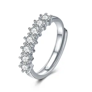 [#R010] Moonbeam Fine Jewelry 925 Moissanite * Carat "Starry Night Moissanite Ring" 7 Starry Night Ring For Women