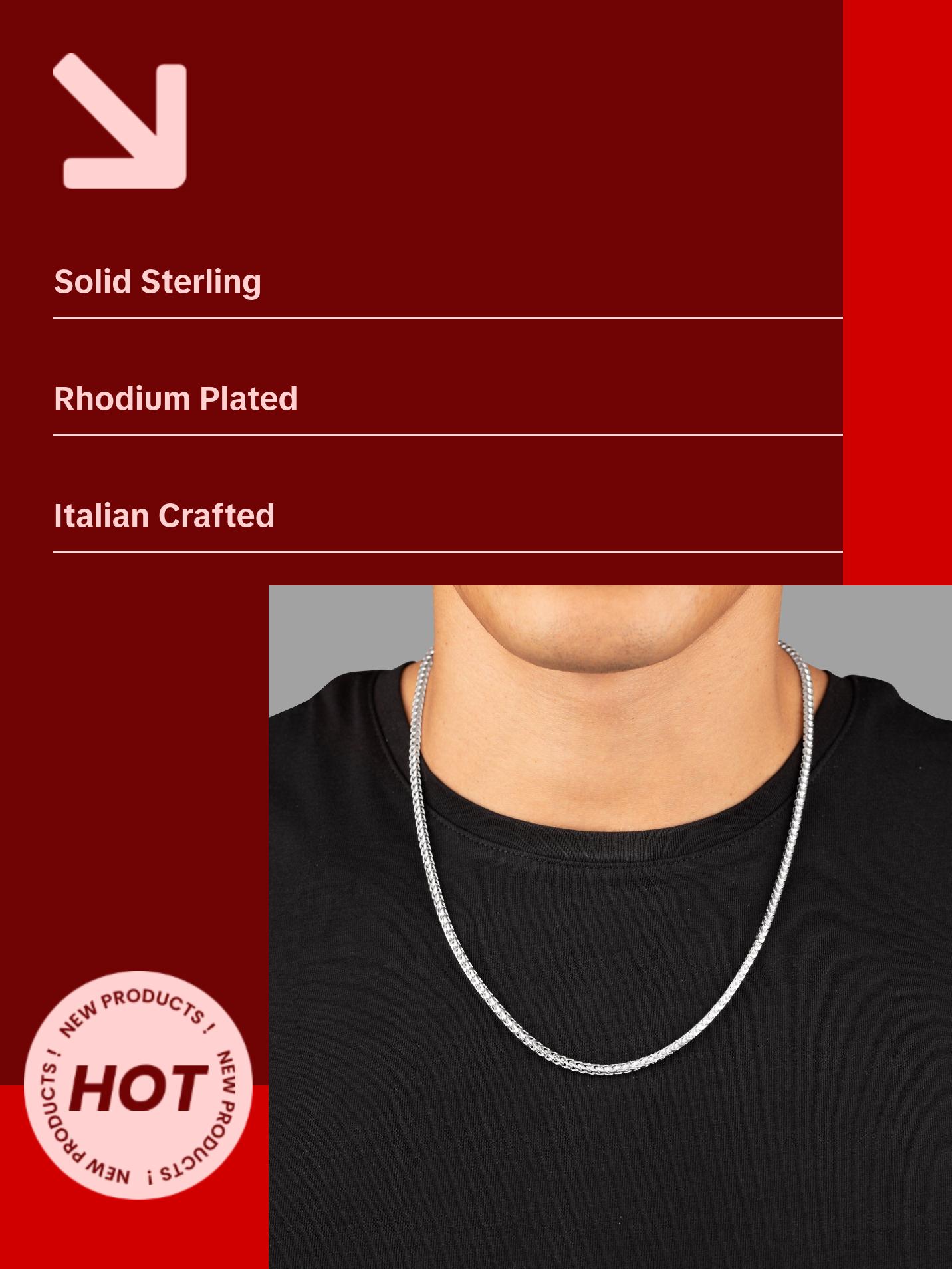 3mm Silver Franco Chain