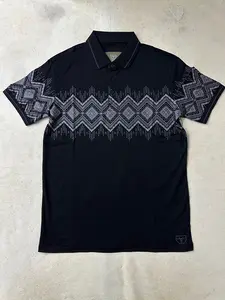 Riven Modern Fit Stretch Cotton Aztec Polo 167