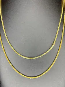 Elegantes Cadena estilo franco en oro real 10k