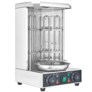 Electric Vertical Shawarma Grill for Tasty Chicken and Kebab Cooking