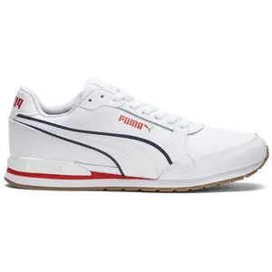 PUMA Mens St Runner V3 Bold Lace Up Sneakers Shoes Casual - White