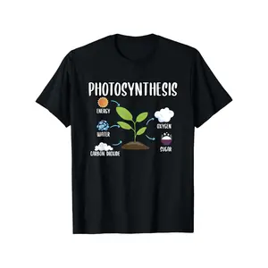 Men's Funny Photosynthesis Science T-Shirt - Tee with CO₂ & H₂O Molecules