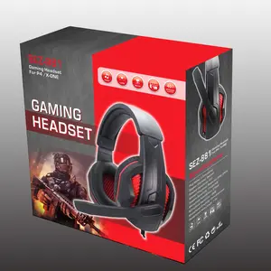 Compatible with PS5, PS4, Xbox, Switch, And PC - Made of Durable Plastic, Featuring Comfortable Ear Cushions, Over-Ear Design, Battery-Free Gaming Headset with 3.5Mm Wired Connection, Button Volume Control, And Noise Isolation