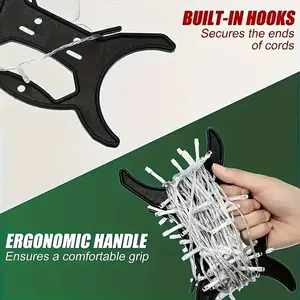 1pc Christmas light storage device, winding device, winding rack, winding board, storage bracket, organizer, multi-purpose light string storage rack, Christmas decorative light storage device, holiday, Decoration, home, and outdoor storage