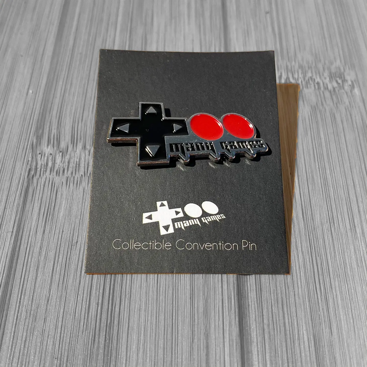 TooManyGames Logo Pin