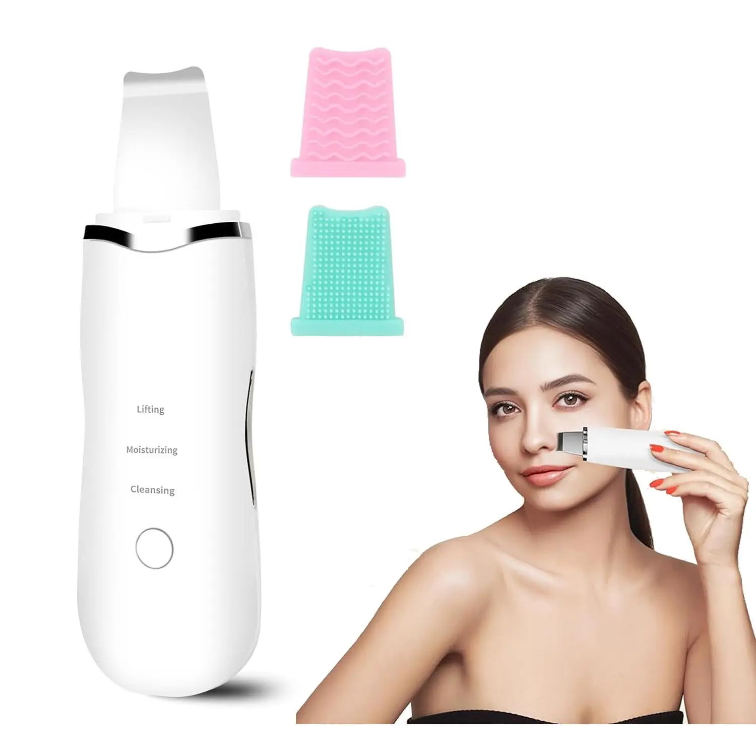 2026 New Electric Facial Cleansing Spatula, 1 Set Massage Facial Cleanser, Professional Facial Skin Care Tool for Women & Men
