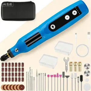 Rotary Tool Kit with 75 Accessories, 5 Variable Speeds & 3.7V Type-C Charging Cordless Power Rotary Tool for Engraving Sanding Polishing Drilling Grinding, Multi-Purpose Rotary Tool for DIY Crafts & Hobby Projects, Rechargeable Rotary Tool with Fast USB-C