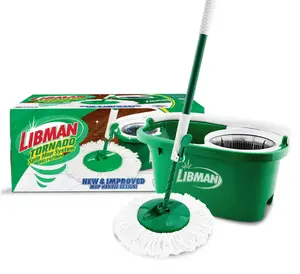 Libman Spin Mop System - All in One Kit with Premium Microfiber Mop Pad, Includes Microfiber Mop Pad