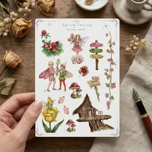 Spring Fairies Sticker Sheet