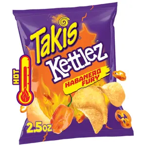 Takis Habanero Fury Kettlez 2.5 oz Snack Size Bag, Habanero Kettle-Cooked Potato Chips