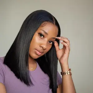 Bob Wig Human Hair 13x4 Frontal Lace Wigs for black Women HD Bob Lace Front Wigs Human Hair Wigs pre plucked Short Bob Wigs #TiktokShopBacktoSchool