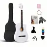 38-inch Birchwood Acoustic Guitar for Beginners - Full-size Wooden Body Instrument with Natural Resonance, Rich Sound, Ideal for Practice & Performance, Musical Journey Essential Gear
