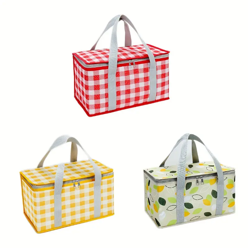 Portable Insulated Waterproof Spacious Picnic Basket for Casual Outdoor Picnics, Camping