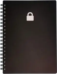 Spiral Password Book with Tabs - 5x7 inch Password Organizer with Alphabetical Tabs for Internet Login, Website, Username, Password. Password Keeper for Home or Office