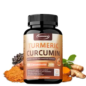 Xemenry - Curcumin - 2600MG Per Serving - Helps Promote Joint Health and Comfort - Helps Maintain Joint Mobility - 120 Vegetarian Capsules