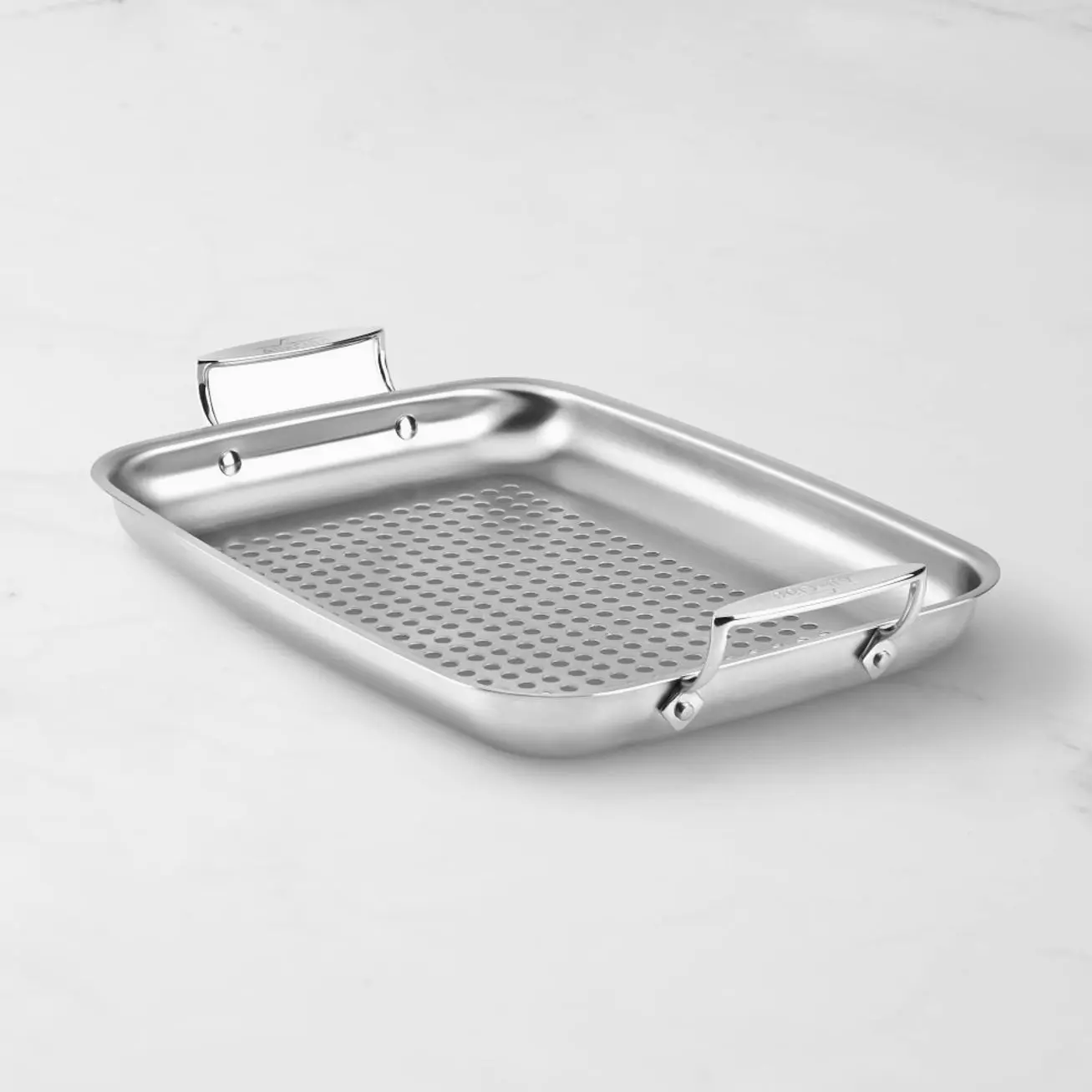 All-Clad Stainless-Steel Outdoor Roasting Pan, Rectangular Pan for Outdoor Cooking