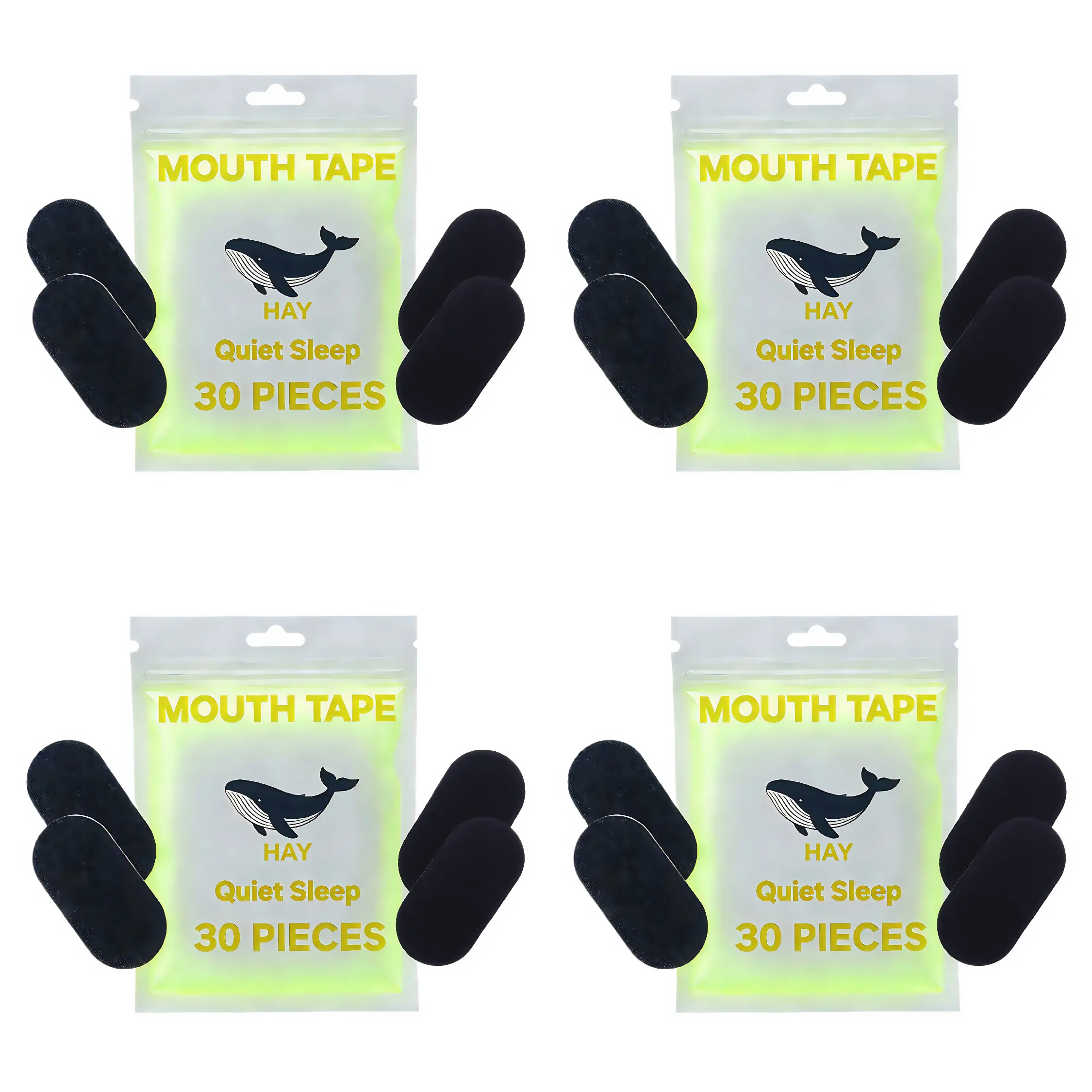Mouth Tape for sleeping,1/2/4 month supply, mouth tape,black,gentle,adhesion & 30/60/120 Strips, sports accessories,Anti Snoring Sticker,Snoring Relief Sticker for better sleep Cotton Healthcare sleep tape
