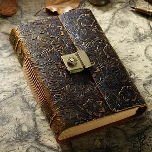 Vintage Leather Journal - Handcrafted Cowhide Notebook
