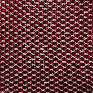 Diamond Gem Rhinestone Fishnet Fabric