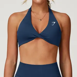 Gymshark Sports Bra for Women High Neck Breathable Padded Supportive Yoga Running Workout Top Gym Fitness Activewear