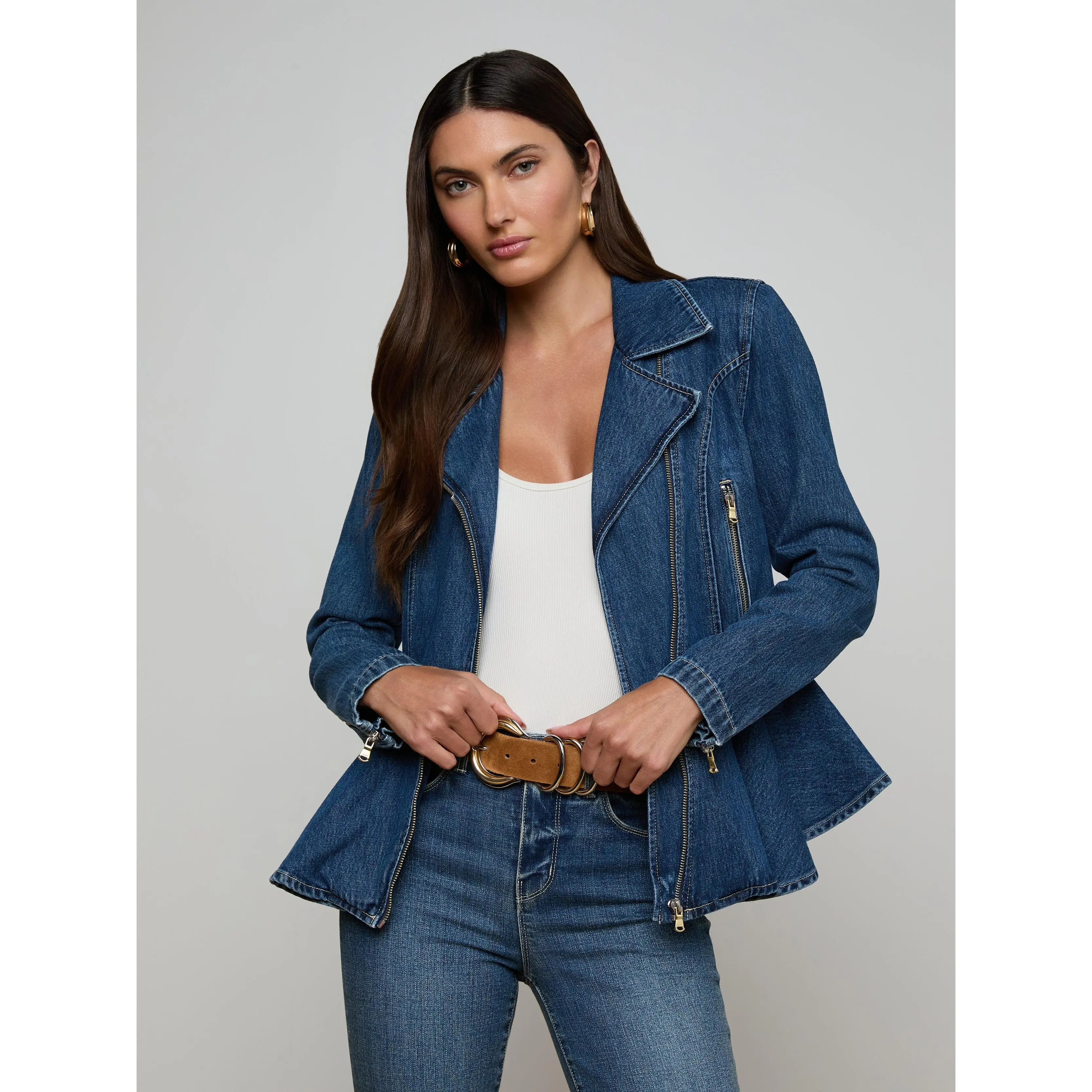 Moxie Peplum Biker Jacket