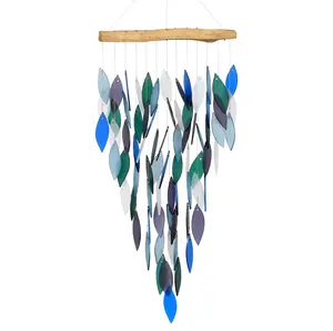 Gift Essentials Blue Handworks Line - Deluxe Pacific Waterfall Glass Chime